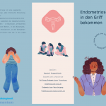 Image accompanying the article chronic endometriosis shows sketches of women and written information